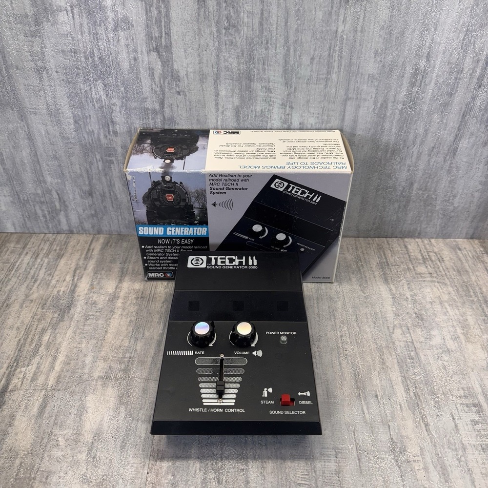 MRC TECH II Sound Generator 8000 Steam & Diesel Locomotive Sound System Vintage